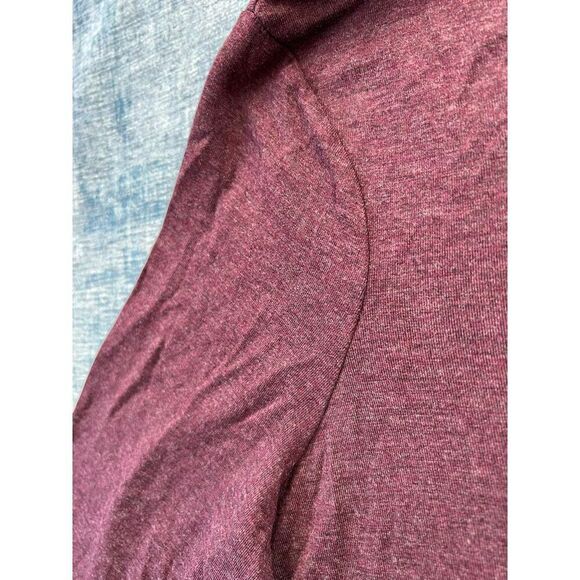 NWT! Daily Ritual Purple Heather Mock Neck Long Sleeve Top Small - Picture 4 of 7